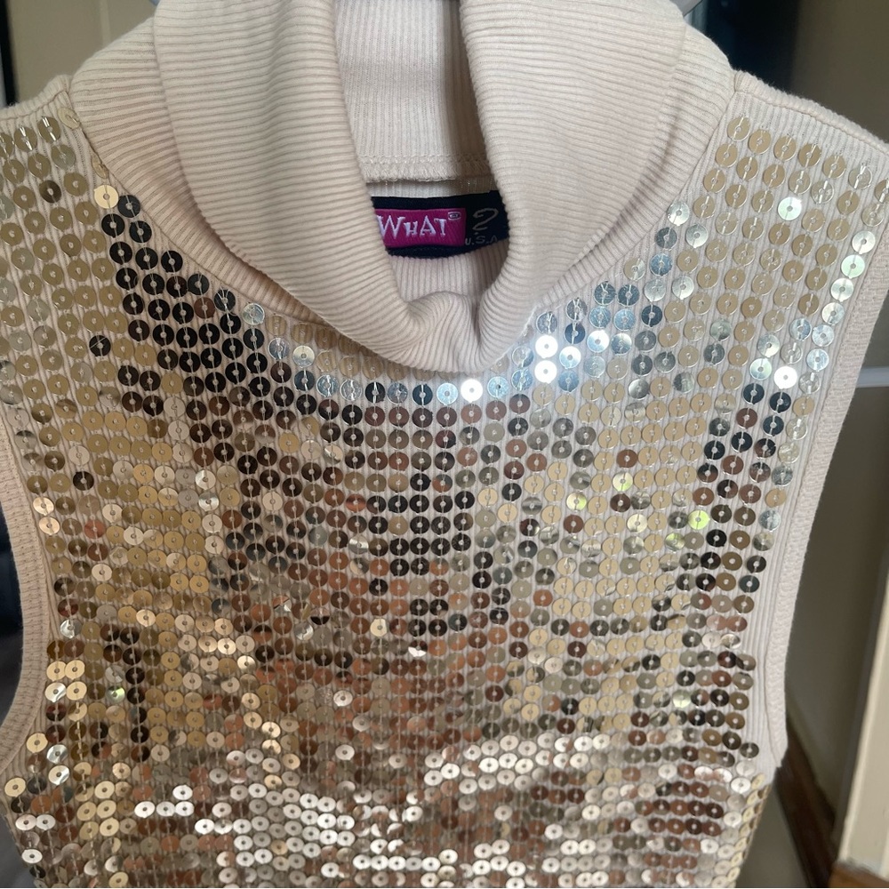 Y2K‎ Sequin Sleeveless top - Picture 2 of 4